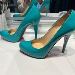 Christian Louboutin Vibrant Teal Heels